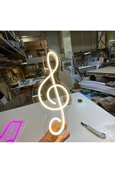 Pleksistore Müzik Sol anahtarı neon led tabela