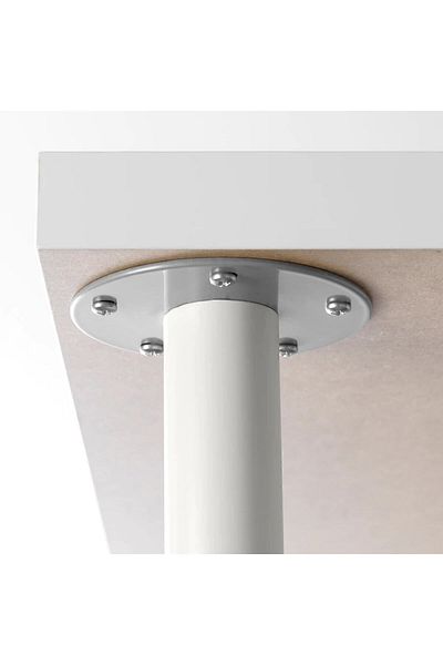 IKEA Picior de masă unic Adıls din oțel alb de 70 cm - Birou de lucru ( #   646154698)