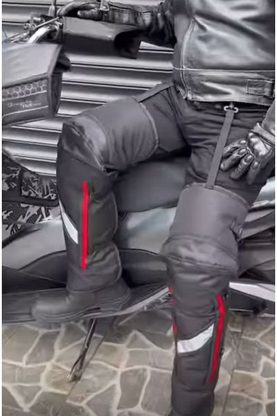 JİEKAİ Winter Motorcycle Knee Pad - Reflective, Waterproof and Fur Inside