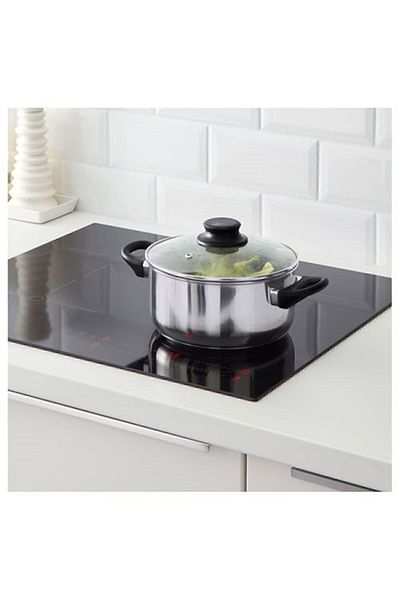 IKEA Glass-Stainless Steel Pot - Annons