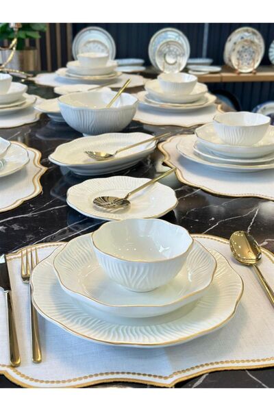Onedekor 27 Parça Artemis Gold Yemek Takımı