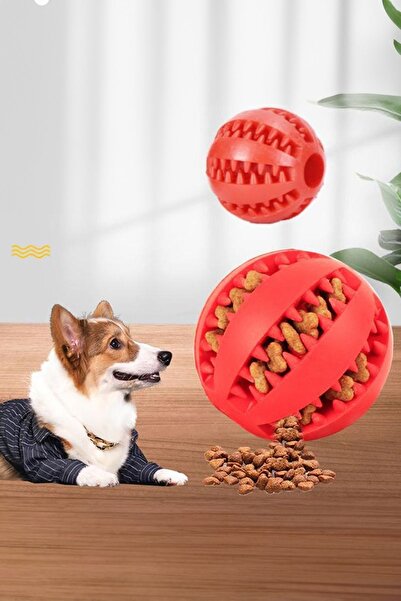 Genel Markalar Silikon Yırtılmaz Köpek Eğitim ve Oyun Topu, Mama Hazneli Köpek Oyuncakları, Eğitim Topu