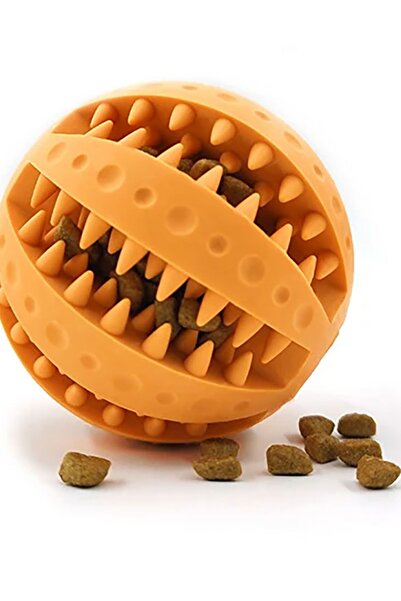 Genel Markalar Silikon Yırtılmaz Köpek Eğitim ve Oyun Topu, Mama Hazneli Köpek Oyuncakları, Eğitim Topu