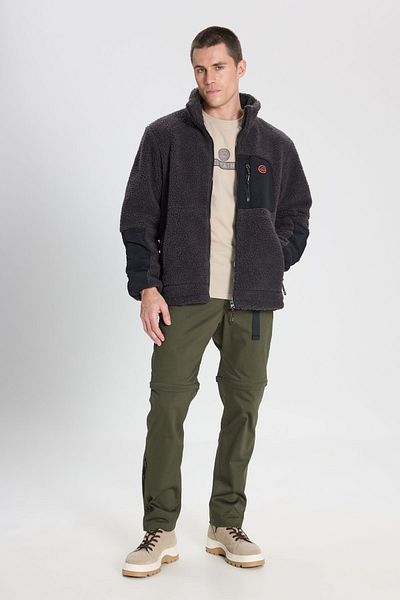 WRANGLER Μπουφάν All Terrain Gear Regular Fit Κανονική κοπή Anthracite Sherpa