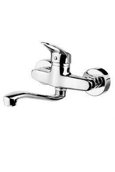 ARMATÜR DÜNYASI Kitchen Sink Applique Faucet with Wall Swivel Spout