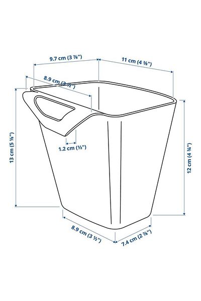 IKEA Sunnersta Hanging Shelf Organizer Box - 12x11 Cm - White