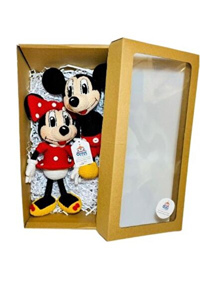 OYUNCAKPARK Mickey ve Minnie Mouse Takımı Amigurumi Organik Hediye Seti