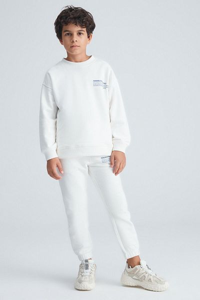 GRIMELANGE Diaz Cotton Boy Ecru alsó-felső szett