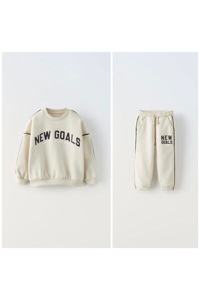 Çipil طقم بدلة رياضية للأطفال من Baby New Goals مصنوع من القطن