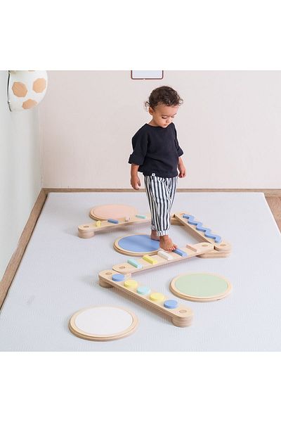 Montessori Natural Wooden Balance Beam