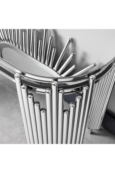 VOVOKO Aynalı Dresuar Takım Dresuar Pufsuz 140 Cm Ultra Lak Kaplama Konsol