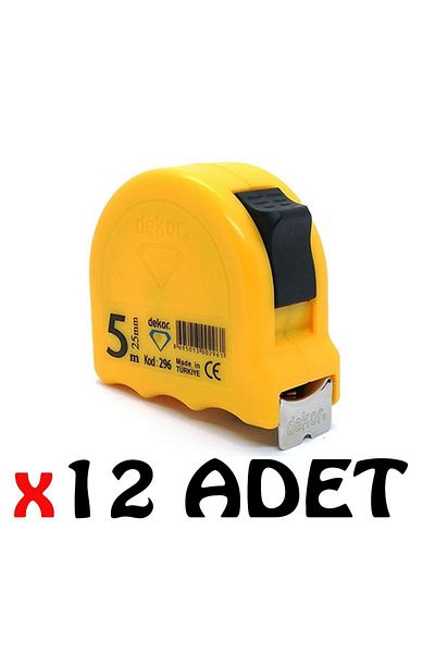 Dekor Hassan Dh296 Tape Measure 5 M X 25 Mm 12 Pieces