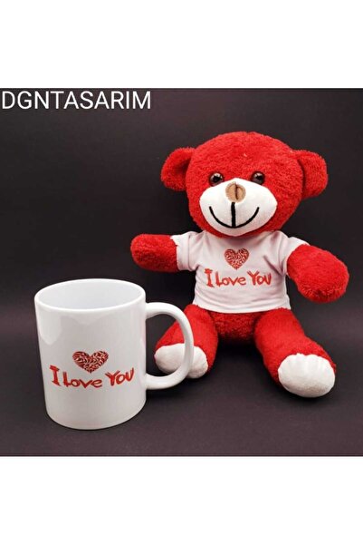 AYICIK VE KUPA SET i love you