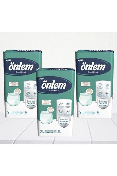 ÖNLEM Emici Külot Yetişkin Hasta Bezi XL 30 lu 3 adet