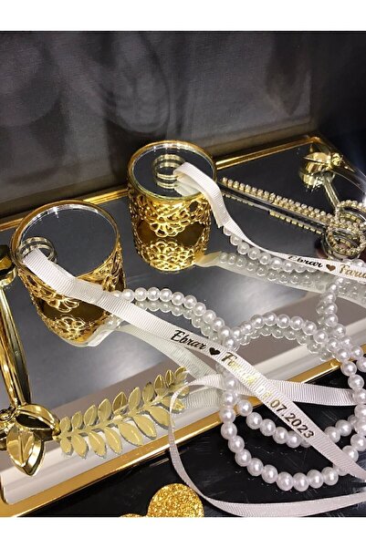 Genel Markalar Söz & Nişan Incili Yüzük Kurdelesi (k-07t)