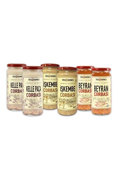 Veg&Bones Premium Gurme Çorbalar Mix Paketi 6 Adet