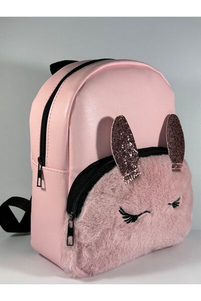 MEYL ÇANTA Çocuk Peluş Cepli Çocuk Sırt Çantası