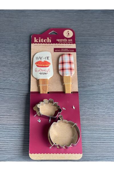 Genel Markalar 4 LÜ SİLİKON KURABİYE KALIPLI SPATULA SET
