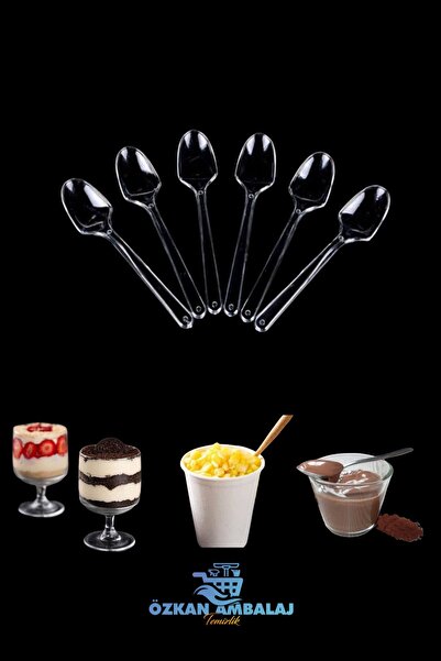 Özkan Ambalaj Temizlik Sup Kaşık / Tatlı Kaşığı / Bardakta Mısır Kaşığı 100 Adet