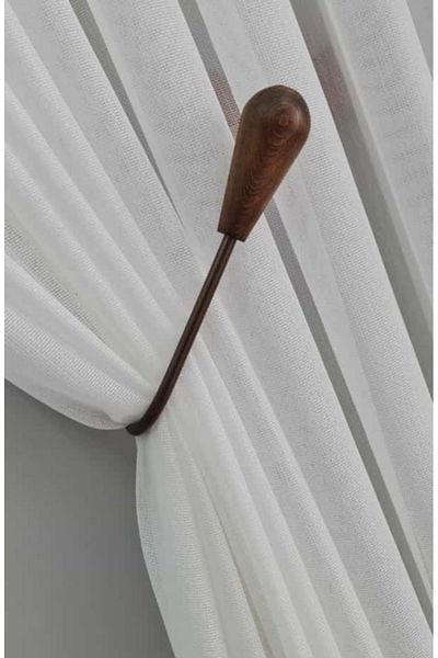 Akcan Walnut Color Wooden Drop U Arm Tie