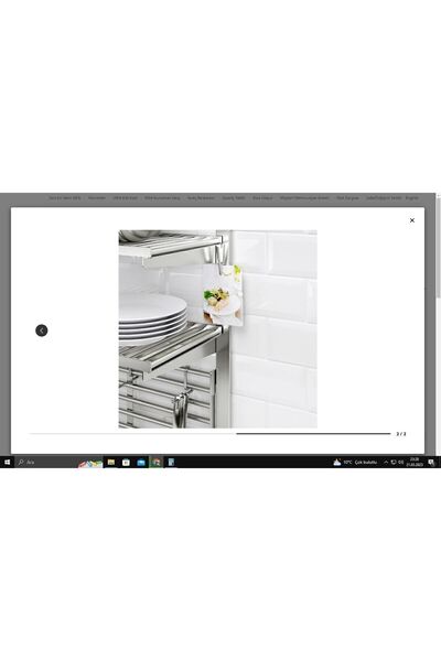 IKEA Kungsfors 280 ? Asma Rayı, Paslanmaz Çelik, 80 Cm