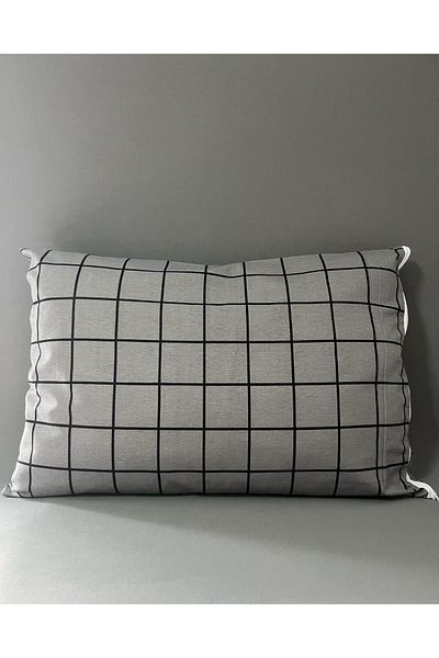 mihriban Set of 2 Smoked Tile Pattern Pillowcases 50X70 cm