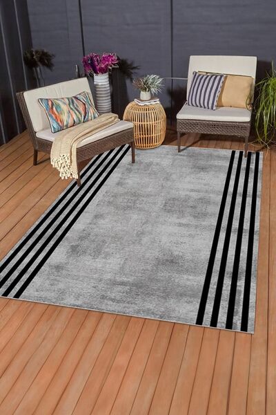 Bir Aksesuar Dijital Baskılı Yıkanabilir Dot Taban Kaymaz Halı Yolluk Mutfak ...