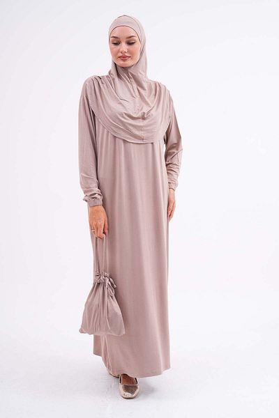 medipek 100% Viscose Cotton - Bag Prayer Hijab Dress, Elastic Wrists