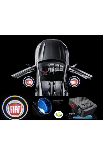 ŞENYILDIZ AKSESUAR Fiat Egea Punto Linea Uyumlu Kapı Logosu Yeni Nesil Mesafe Sensörlü Pilli Ön 2 Kapı Karbon Görünüm