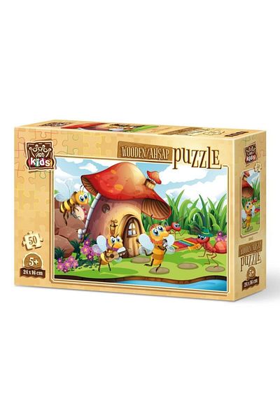 Art Puzzle 50 Piece Wooden Puzzle - Singer Bee and Orchestra