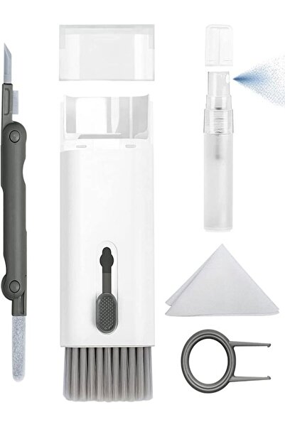 keyfisepet en keyifli sepet Mavi 7 In 1 Macbook, Airpods, Telefon, Tablet, Klavye, Kulaklık, Laptop Çok Işlevli Temizleme Seti