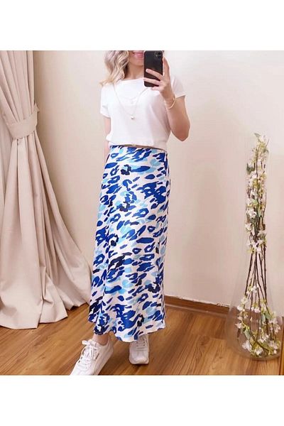 viyan butik High Waist Satin Skirt - Stylish and Comfortable