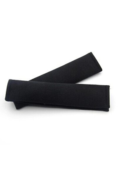 Genel Markalar Düz Sade Siyah Nakışsız Kemer Pedi 2 Adet Kumaş