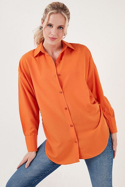Lela Cămașă Detaliată Bumbac Croială Confortabilă Cămașă 6234779
