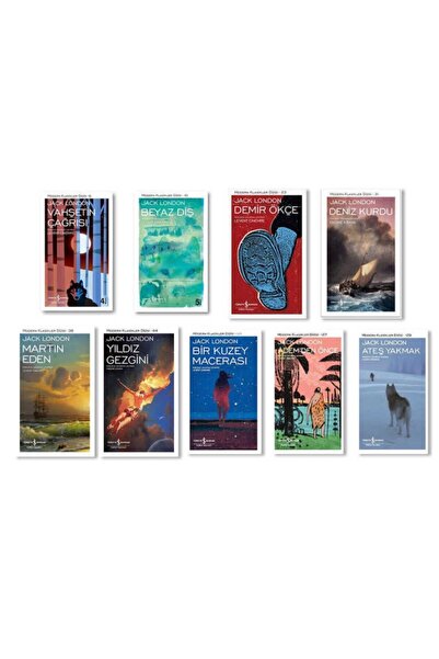 TÜRKİYE İŞ BANKASI KÜLTÜR YAYINLARI Jack London 9 Kitap Set