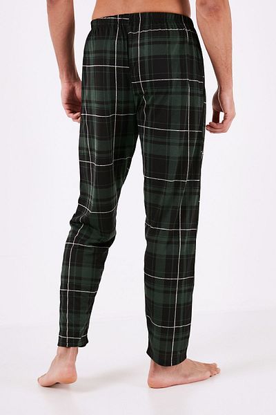 Buratti Men's Pajama Bottom - Plaid, Elastic Waist, Pocket, Regular Fit 60961006