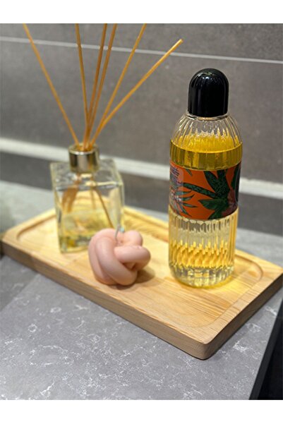 mübish Doğal Ahşap Sunum Tahtası Sunumluk Yağdanlık Standı Banyo Düzenleyici