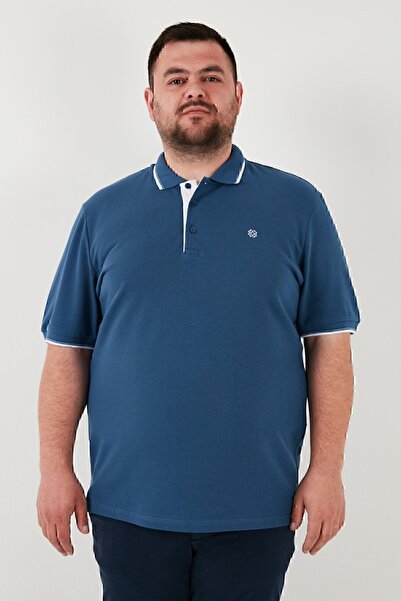 Buratti Men's Polo Neck T-Shirt - Large Size, Cotton, Regular Fit5902118b