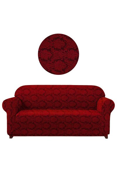 elgeyar Flexible Shawl Patterned Jacquard Sofa - 3-Seater Sofa and Sofa Bed Cover Without Skirt Inclus