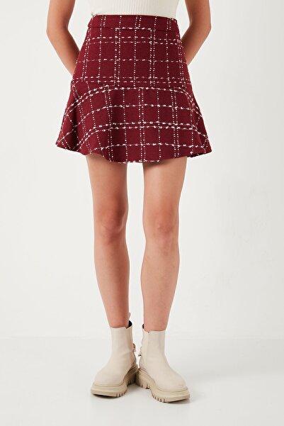 Lela Winter Mini Skirt - Checked and Flounced, Skirt 611ET00176w4