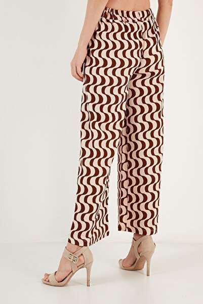 Lela Φαρδύ παντελόνι με σχέδιο ελαστικό στη μέση ΠΑΝΤΕΛΟΝΙ 5865603