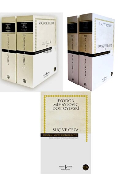 TÜRKİYE İŞ BANKASI KÜLTÜR YAYINLARI Savaş Ve Barış Sefiller Suç Ve Ceza Dünya...