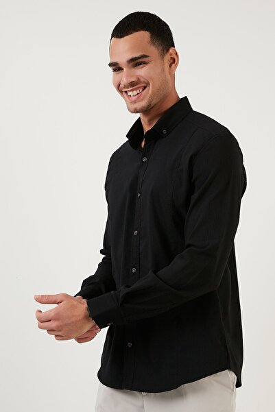 Buratti Βαμβακερό πουκάμισο με κουμπιά γιακά ανδρικό πουκάμισο Cf21s 113008