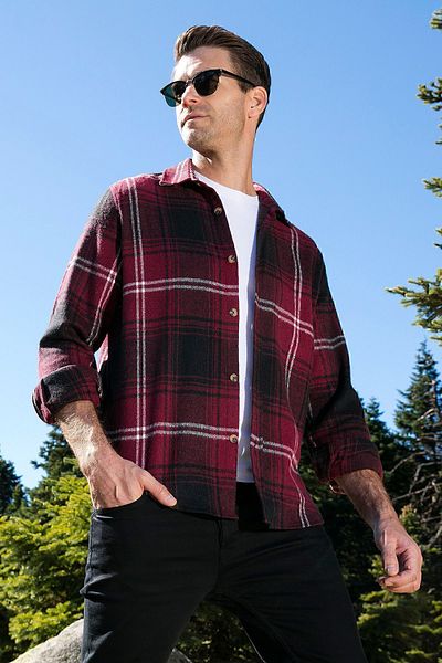Buratti Plaid Long Sleeve Slim Fit Winter Shirt Men's Shirt Cf21w112844