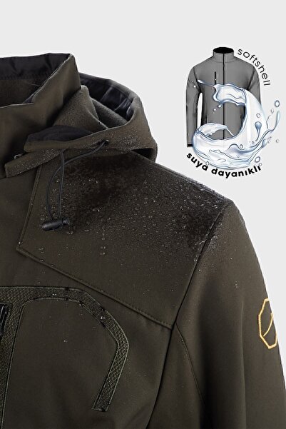 Buratti Αδιάβροχο παλτό SoftShell με αποσπώμενη κουκούλα Ανδρικό ΠΑΛΤΟ 497LUIS