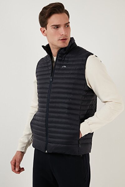 Buratti Regular Fit Stand Collar Pocket Quilted Puffer Vest Men's Vest 497kım