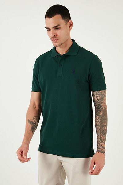 U.S. Polo Assn. Pánské polo tričko U.S. Polo Slim Fit s výstřihem – G081GL0111792406