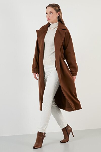 Lela Oversize Belted Pocketed Winter Coat Coat 42190454