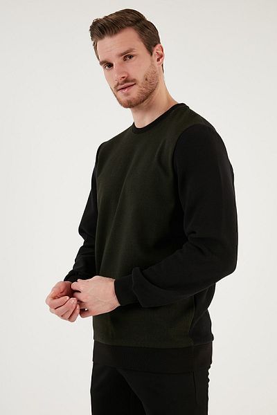 Buratti Βαμβακερή κανονική εφαρμογή Crew Neck Sweat Ανδρική φούτερ 5905041