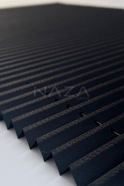 Naza Cam Balkon Perde Sistemleri Siyah Akordeon Katlanır Perde